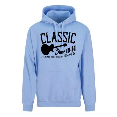 Classic Since 1944 And Still Rockin 80th Birthday Unisex Surf Hoodie