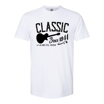 Classic Since 1944 And Still Rockin 80th Birthday Softstyle CVC T-Shirt