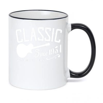 Classic Since 1954 And Still Rockin 70th Birthday 11oz Black Color Changing Mug