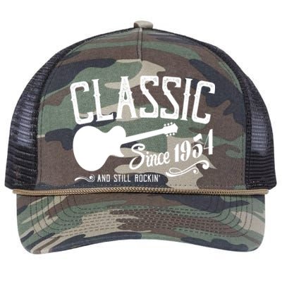 Classic Since 1954 And Still Rockin 70th Birthday Retro Rope Trucker Hat Cap