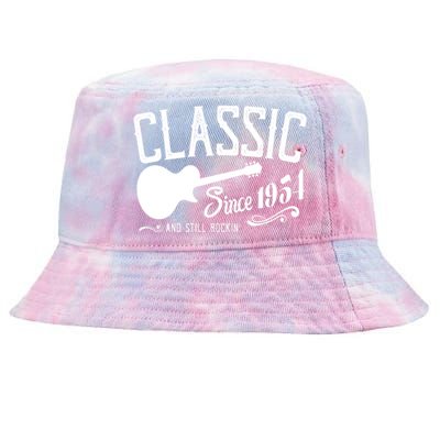 Classic Since 1954 And Still Rockin 70th Birthday Tie-Dyed Bucket Hat