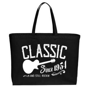 Classic Since 1954 And Still Rockin 70th Birthday Cotton Canvas Jumbo Tote