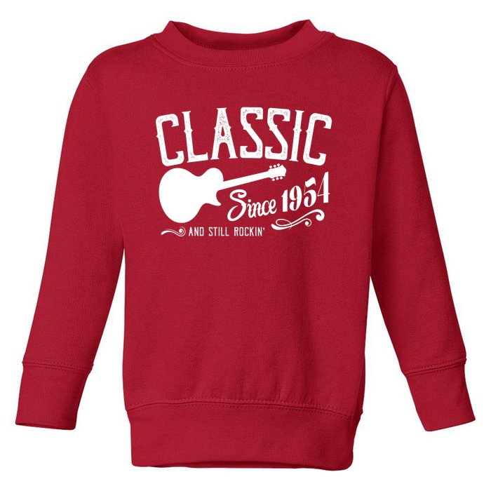 Classic Since 1954 And Still Rockin 70th Birthday Toddler Sweatshirt