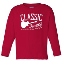 Classic Since 1954 And Still Rockin 70th Birthday Toddler Long Sleeve Shirt