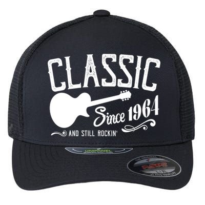 Classic Since 1964 And Still Rockin 60th Birthday Flexfit Unipanel Trucker Cap