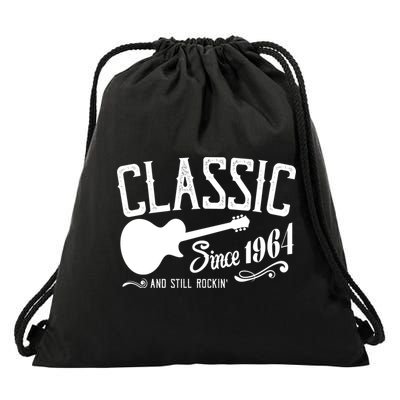 Classic Since 1964 And Still Rockin 60th Birthday Drawstring Bag