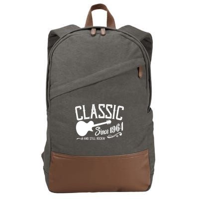 Classic Since 1964 And Still Rockin 60th Birthday Cotton Canvas Backpack