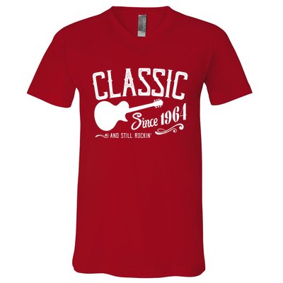 Classic Since 1964 And Still Rockin 60th Birthday V-Neck T-Shirt