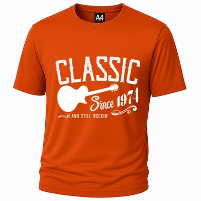 Classic Since 1974 And Still Rockin 50th Birthday Cooling Performance Crew T-Shirt