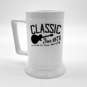 Classic Since 1974 And Still Rockin 50th Birthday Beer Stein