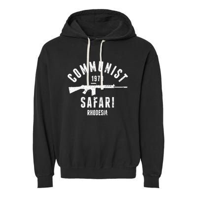 Communist Safari 1979 Rhodesia Light Infantry Garment-Dyed Fleece Hoodie