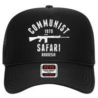 Communist Safari 1979 Rhodesia Light Infantry High Crown Mesh Back Trucker Hat