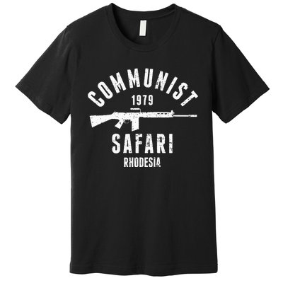 Communist Safari 1979 Rhodesia Light Infantry Premium T-Shirt