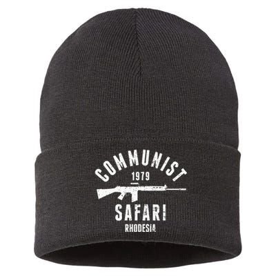 Communist Safari 1979 Rhodesia Light Infantry Sustainable Knit Beanie