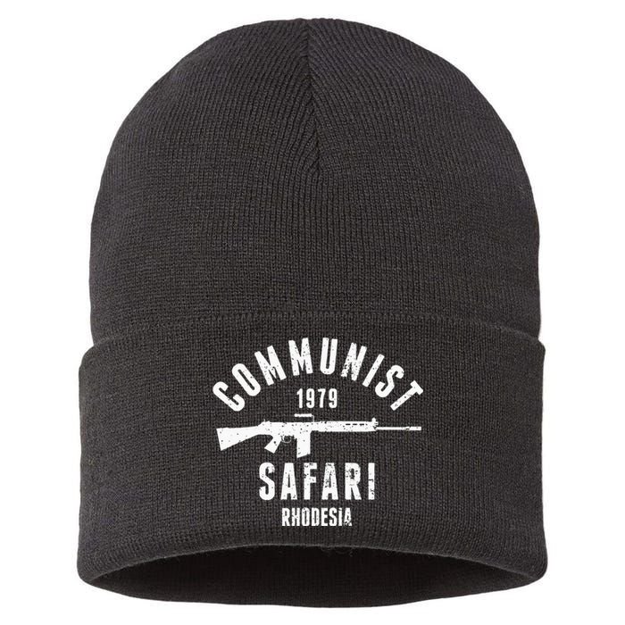 Communist Safari 1979 Rhodesia Light Infantry Sustainable Knit Beanie