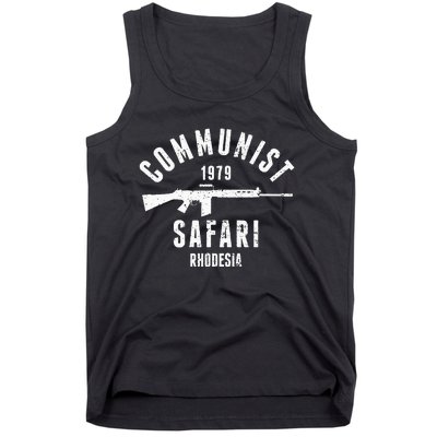 Communist Safari 1979 Rhodesia Light Infantry Tank Top