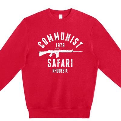 Communist Safari 1979 Rhodesia Light Infantry Premium Crewneck Sweatshirt