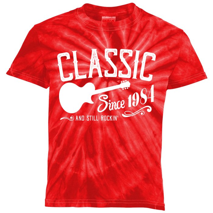 Classic Since 1984 And Still Rockin 40th Birthday Kids Tie-Dye T-Shirt