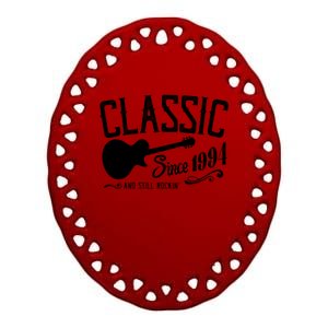 Classic Since 1984 And Still Rockin 40th Birthday Ceramic Oval Ornament