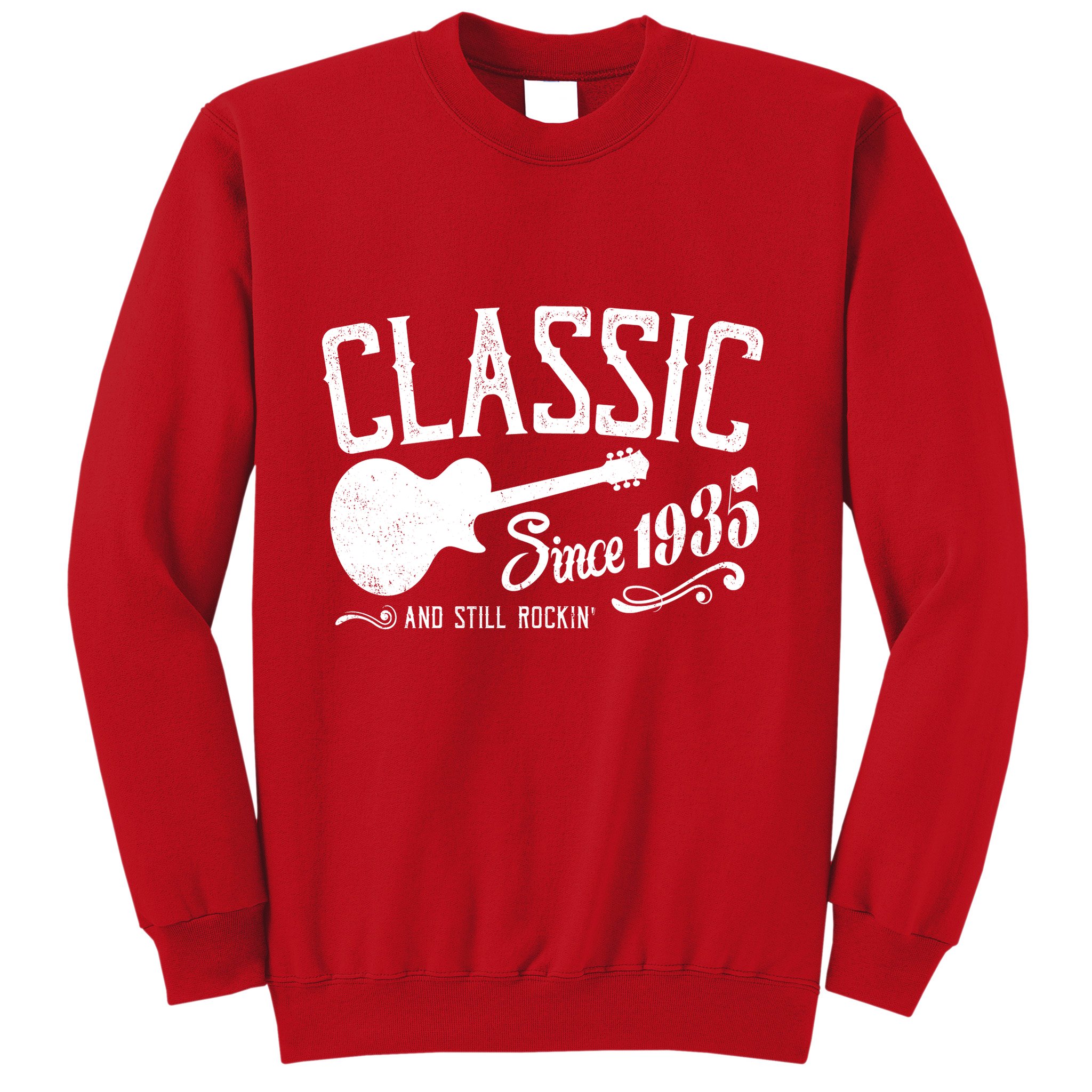 Classic Since 1935 And Still Rockin 90th Birthday Sweatshirt