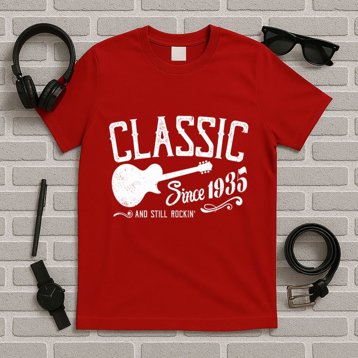 Classic Since 1935 And Still Rockin 90th Birthday T-Shirt
