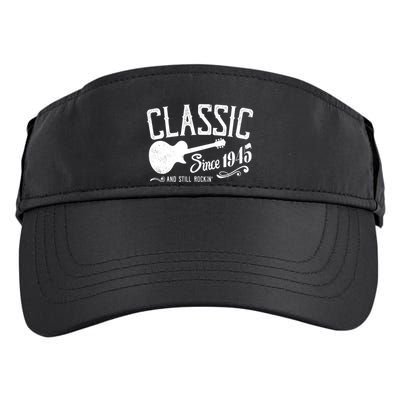 Classic Since 1945 And Still Rockin 80th Birthday Adult Drive Performance Visor