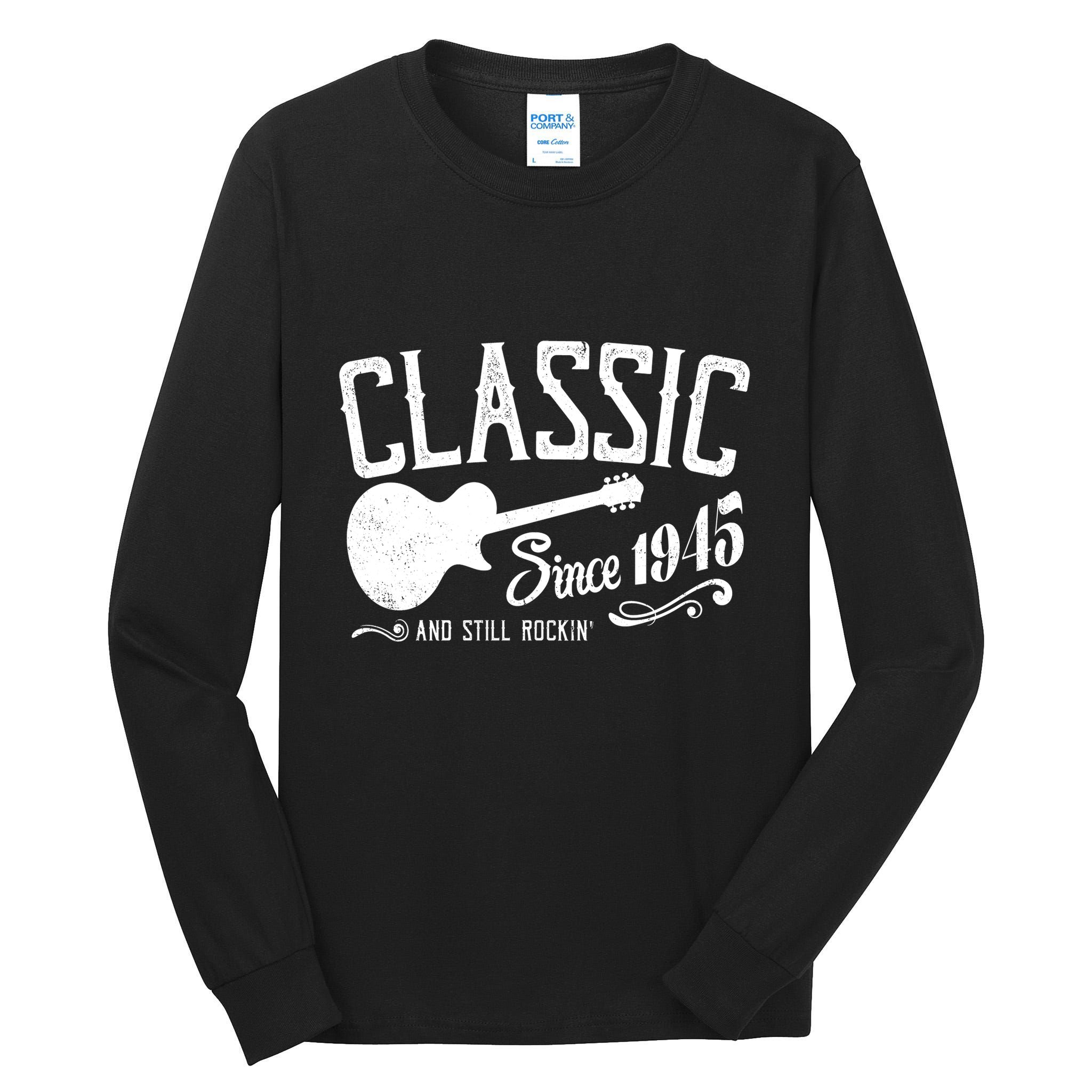 Classic Since 1945 And Still Rockin 80th Birthday Tall Long Sleeve T-Shirt