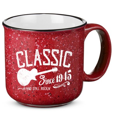 Classic Since 1945 And Still Rockin 80th Birthday 15oz Campfire Ceramic Mug