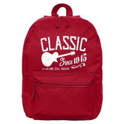 Classic Since 1945 And Still Rockin 80th Birthday 16 in Basic Backpack
