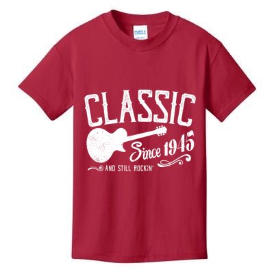 Classic Since 1945 And Still Rockin 80th Birthday Kids T-Shirt