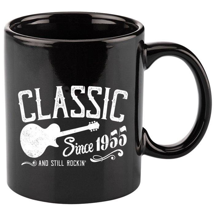 Classic Since 1955 And Still Rockin 70th Birthday 11oz C Handle Ceramic Mug