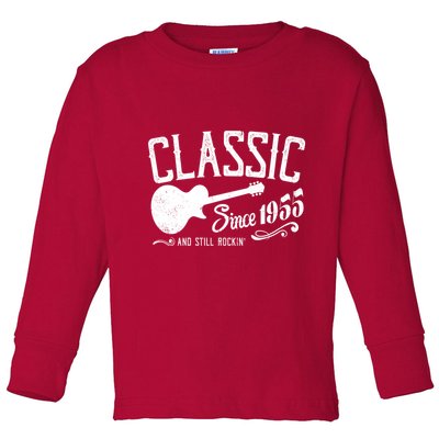 Classic Since 1955 And Still Rockin 70th Birthday Toddler Long Sleeve Shirt