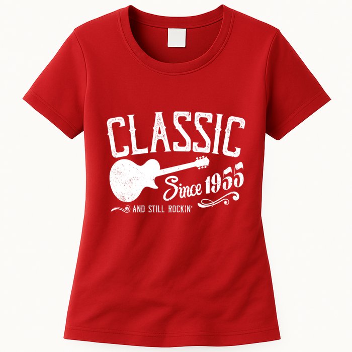 Classic Since 1955 And Still Rockin 70th Birthday Womens T-Shirt