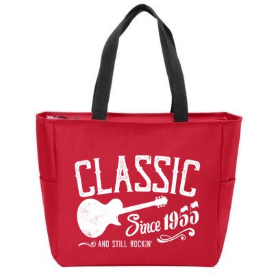 Classic Since 1955 And Still Rockin 70th Birthday Zip Tote Bag