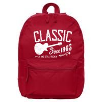 Classic Since 1965 And Still Rockin 60th Birthday 16 in Basic Backpack
