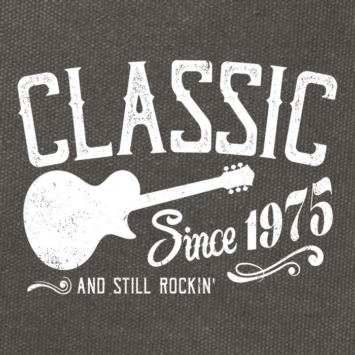 Classic Since 1975 And Still Rockin 50th Birthday Cotton Canvas Backpack