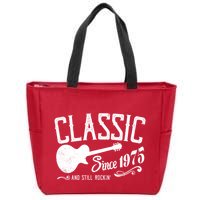 Classic Since 1975 And Still Rockin 50th Birthday Zip Tote Bag