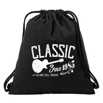 Classic Since 1985 And Still Rockin 40th Birthday Drawstring Bag