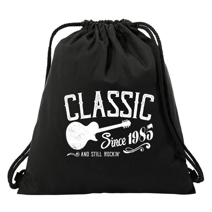 Classic Since 1985 And Still Rockin 40th Birthday Drawstring Bag