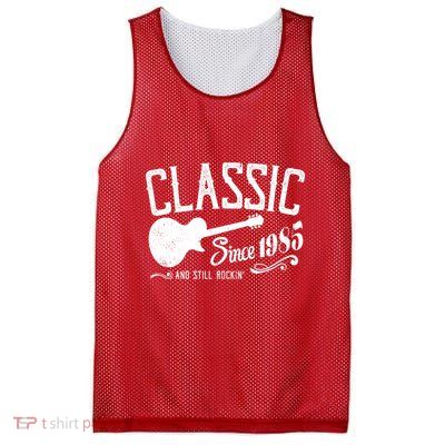 Classic Since 1985 And Still Rockin 40th Birthday Mesh Reversible Basketball Jersey Tank
