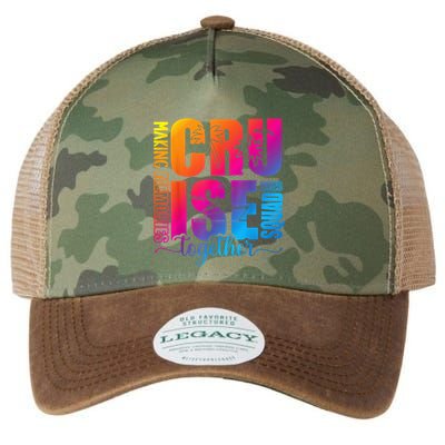 Cruise Squad 2025 Summer Vacation Matching Family Cruise Legacy Tie Dye Trucker Hat