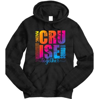 Cruise Squad 2025 Summer Vacation Matching Family Cruise Tie Dye Hoodie