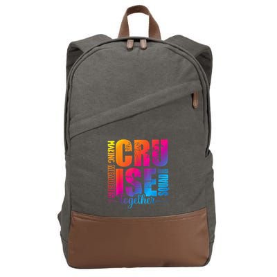Cruise Squad 2025 Summer Vacation Matching Family Cruise Cotton Canvas Backpack