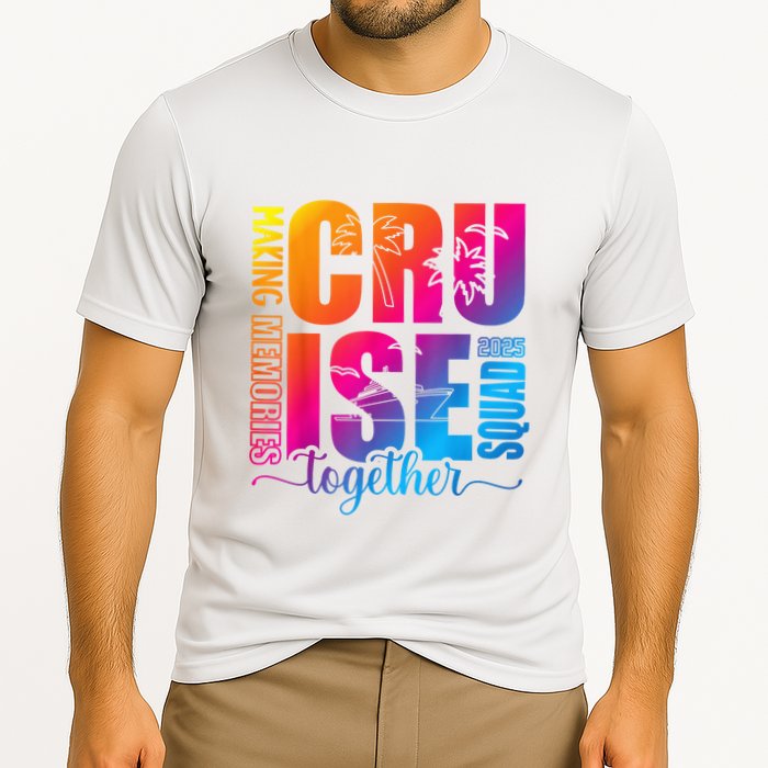 Cruise Squad 2025 Summer Vacation Matching Family Cruise Cooling Performance Crew T-Shirt