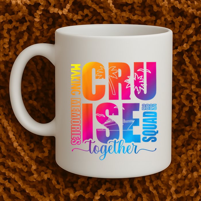 Cruise Squad 2025 Summer Vacation Matching Family Cruise Mug