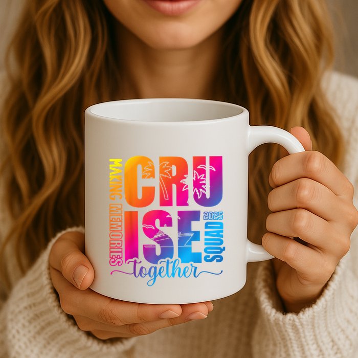 Cruise Squad 2025 Summer Vacation Matching Family Cruise Mug