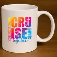 Cruise Squad 2025 Summer Vacation Matching Family Cruise 11oz C Handle Ceramic Mug
