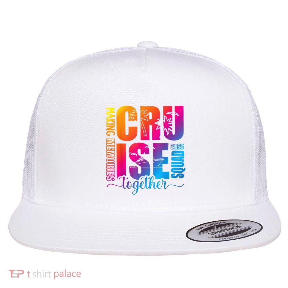 Cruise Squad 2025 Summer Vacation Matching Family Cruise Flatbill Hat