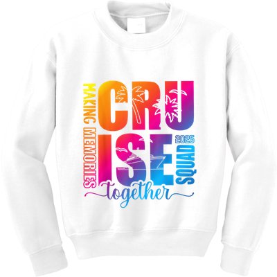 Cruise Squad 2025 Summer Vacation Matching Family Cruise Kids Sweatshirt
