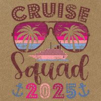 Cruise Squad 2025 Family Friends Vacation Matching Group Cotton Canvas Backpack